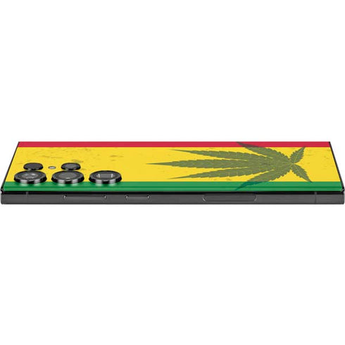 Marijuana Rasta Flag Galaxy Skins